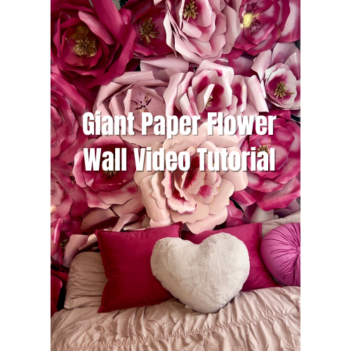 Giant Paper Flower Wall Digital Class